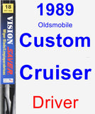 Driver Wiper Blade for 1989 Oldsmobile Custom Cruiser - Vision Saver