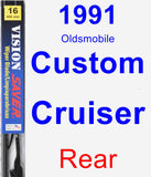 Rear Wiper Blade for 1991 Oldsmobile Custom Cruiser - Vision Saver