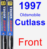 Front Wiper Blade Pack for 1997 Oldsmobile Cutlass - Vision Saver