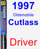 Driver Wiper Blade for 1997 Oldsmobile Cutlass - Vision Saver