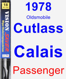 Passenger Wiper Blade for 1978 Oldsmobile Cutlass Calais - Vision Saver