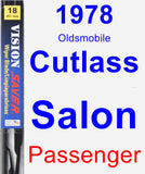 Passenger Wiper Blade for 1978 Oldsmobile Cutlass Salon - Vision Saver