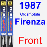 Front Wiper Blade Pack for 1987 Oldsmobile Firenza - Vision Saver