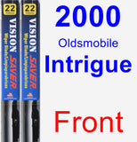 Front Wiper Blade Pack for 2000 Oldsmobile Intrigue - Vision Saver