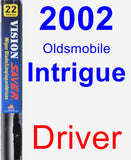 Driver Wiper Blade for 2002 Oldsmobile Intrigue - Vision Saver