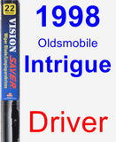 Driver Wiper Blade for 1998 Oldsmobile Intrigue - Vision Saver