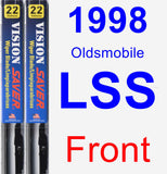 Front Wiper Blade Pack for 1998 Oldsmobile LSS - Vision Saver