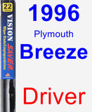 Driver Wiper Blade for 1996 Plymouth Breeze - Vision Saver