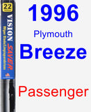 Passenger Wiper Blade for 1996 Plymouth Breeze - Vision Saver