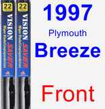 Front Wiper Blade Pack for 1997 Plymouth Breeze - Vision Saver