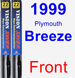 Front Wiper Blade Pack for 1999 Plymouth Breeze - Vision Saver