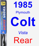 Rear Wiper Blade for 1985 Plymouth Colt - Vision Saver