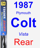 Rear Wiper Blade for 1987 Plymouth Colt - Vision Saver