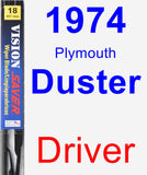 Driver Wiper Blade for 1974 Plymouth Duster - Vision Saver