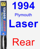 Rear Wiper Blade for 1994 Plymouth Laser - Vision Saver