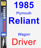 Driver Wiper Blade for 1985 Plymouth Reliant - Vision Saver