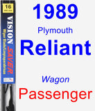 Passenger Wiper Blade for 1989 Plymouth Reliant - Vision Saver