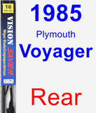 Rear Wiper Blade for 1985 Plymouth Voyager - Vision Saver