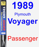 Passenger Wiper Blade for 1989 Plymouth Voyager - Vision Saver