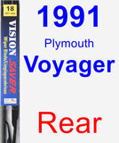 Rear Wiper Blade for 1991 Plymouth Voyager - Vision Saver