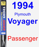 Passenger Wiper Blade for 1994 Plymouth Voyager - Vision Saver