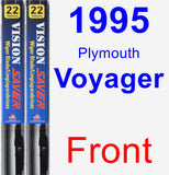 Front Wiper Blade Pack for 1995 Plymouth Voyager - Vision Saver