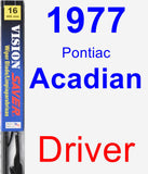 Driver Wiper Blade for 1977 Pontiac Acadian - Vision Saver