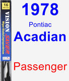 Passenger Wiper Blade for 1978 Pontiac Acadian - Vision Saver