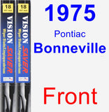 Front Wiper Blade Pack for 1975 Pontiac Bonneville - Vision Saver