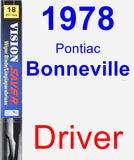 Driver Wiper Blade for 1978 Pontiac Bonneville - Vision Saver