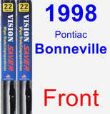 Front Wiper Blade Pack for 1998 Pontiac Bonneville - Vision Saver