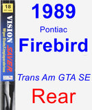 Rear Wiper Blade for 1989 Pontiac Firebird - Vision Saver