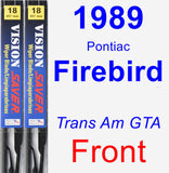 Front Wiper Blade Pack for 1989 Pontiac Firebird - Vision Saver