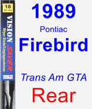 Rear Wiper Blade for 1989 Pontiac Firebird - Vision Saver