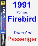 Passenger Wiper Blade for 1991 Pontiac Firebird - Vision Saver