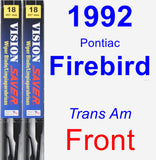 Front Wiper Blade Pack for 1992 Pontiac Firebird - Vision Saver