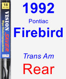 Rear Wiper Blade for 1992 Pontiac Firebird - Vision Saver