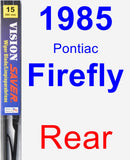 Rear Wiper Blade for 1985 Pontiac Firefly - Vision Saver