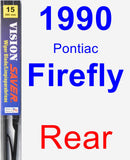 Rear Wiper Blade for 1990 Pontiac Firefly - Vision Saver