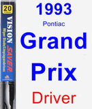 Driver Wiper Blade for 1993 Pontiac Grand Prix - Vision Saver