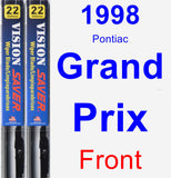 Front Wiper Blade Pack for 1998 Pontiac Grand Prix - Vision Saver