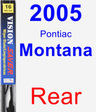 Rear Wiper Blade for 2005 Pontiac Montana - Vision Saver