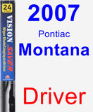 Driver Wiper Blade for 2007 Pontiac Montana - Vision Saver