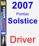 Driver Wiper Blade for 2007 Pontiac Solstice - Vision Saver