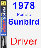 Driver Wiper Blade for 1978 Pontiac Sunbird - Vision Saver