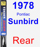 Rear Wiper Blade for 1978 Pontiac Sunbird - Vision Saver