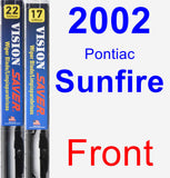 Front Wiper Blade Pack for 2002 Pontiac Sunfire - Vision Saver