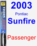 Passenger Wiper Blade for 2003 Pontiac Sunfire - Vision Saver