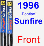 Front Wiper Blade Pack for 1996 Pontiac Sunfire - Vision Saver