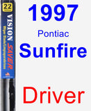 Driver Wiper Blade for 1997 Pontiac Sunfire - Vision Saver